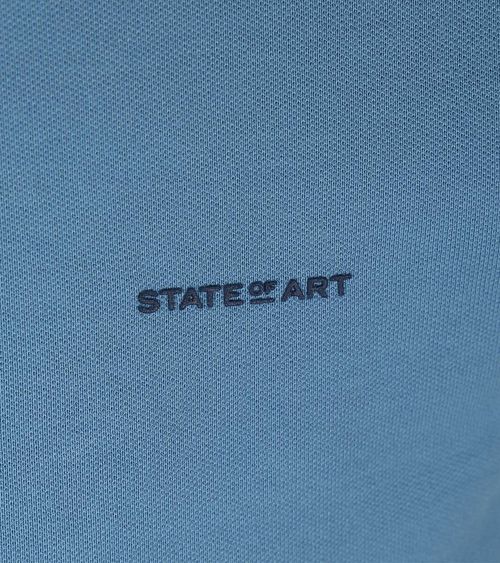 State of Art Poloshirt Pique Blue Product / Detail
