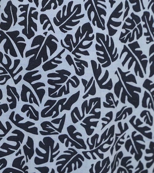 BOSS Shirt Linen Print Blue Product / Detail