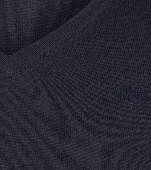 McGregor Pullover Merino Wool V-Neck Navy Product / Detail
