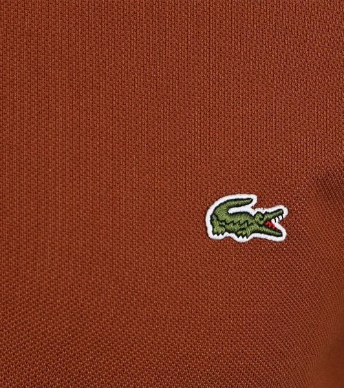 Lacoste Polo Shirt Pique Rust Brown Product / Detail