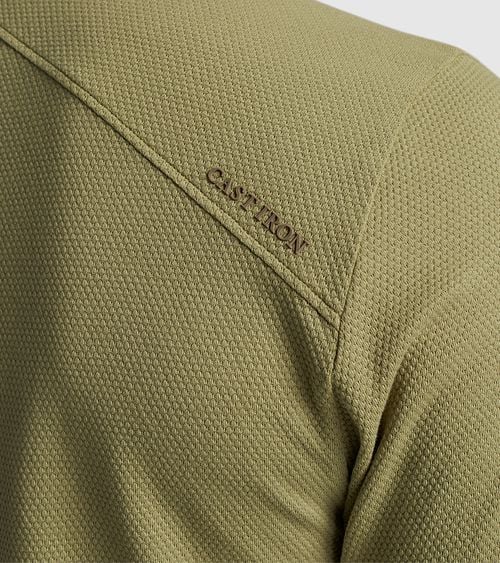 Cast Iron Polo Shirt Popcorn Green Model / Detail