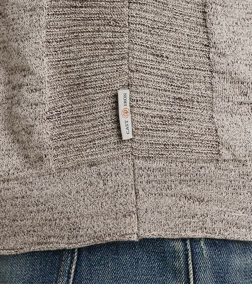 Cast Iron Rollneck Pullover Melange Grey Model / Detail