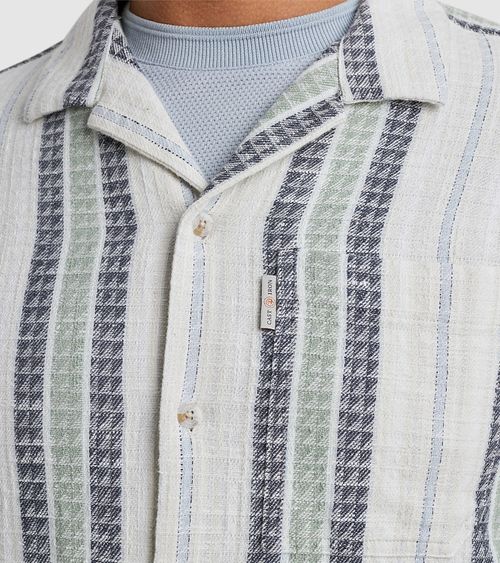 Cast Iron Short-sleeve Shirt Stripe Model / Detail