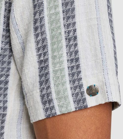 Cast Iron Short-sleeve Shirt Stripe Model / Detail