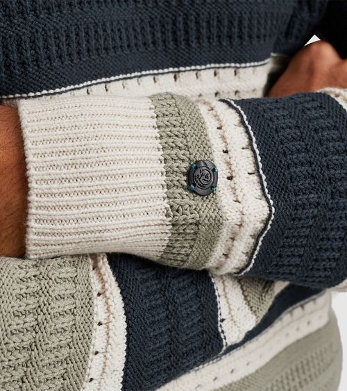 Cast Iron Sweater Multicolour Model / Detail
