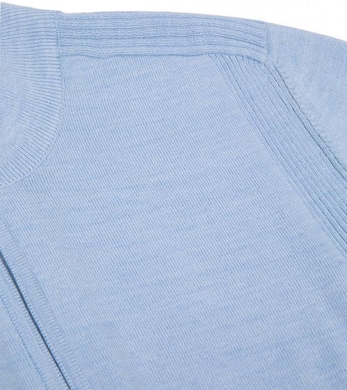 Cavallaro Palio Half Zip Pullover Wool Blend Light Blue Product / Detail