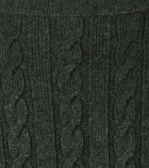 McGregor Cable Pullover Merinowolle Melange Dunkelgrün Product / Detail