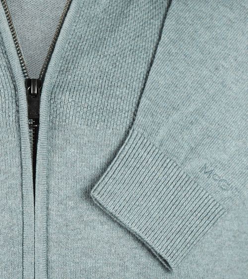 McGregor Vest Merino Blend Sage Groen Product / Detail