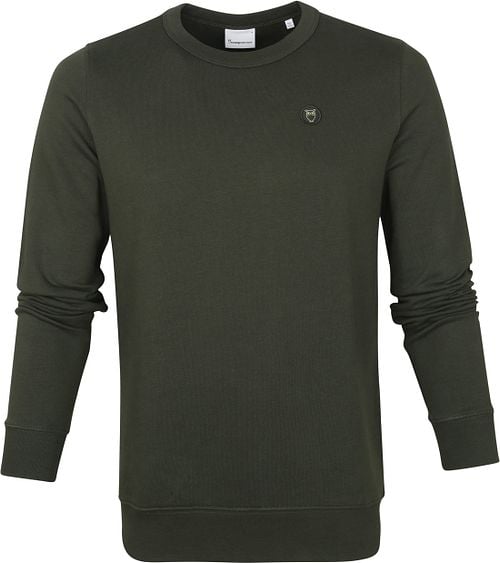 KnowledgeCotton Apparel Elm Sweater Dark Green Product