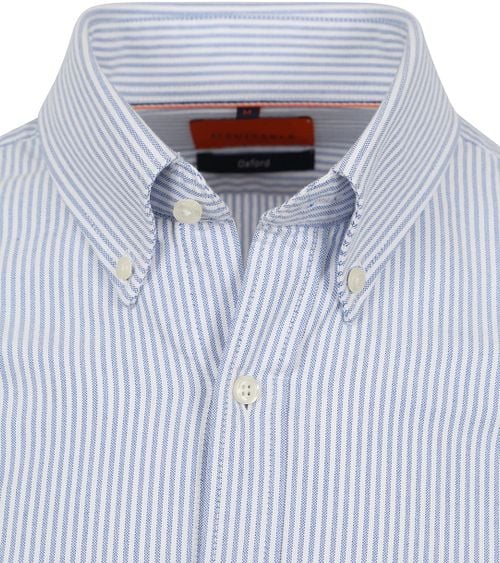 Suitable Shirt Oxford Stripes Light Blue Product / Detail
