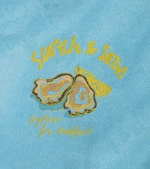 Scotch and Soda Shirt Terry Cloth Light Blue Product / Detail