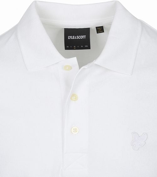 Lyle and Scott Tonal Eagle Polo Wit Product / Detail