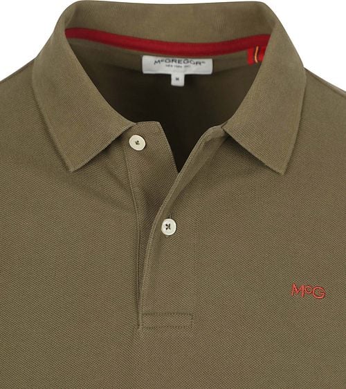 McGregor Piqué Polo Olijfgroen Product / Detail