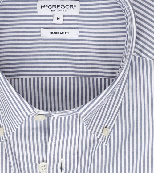 McGregor Shirt Poplin Stripes Blue Product / Detail