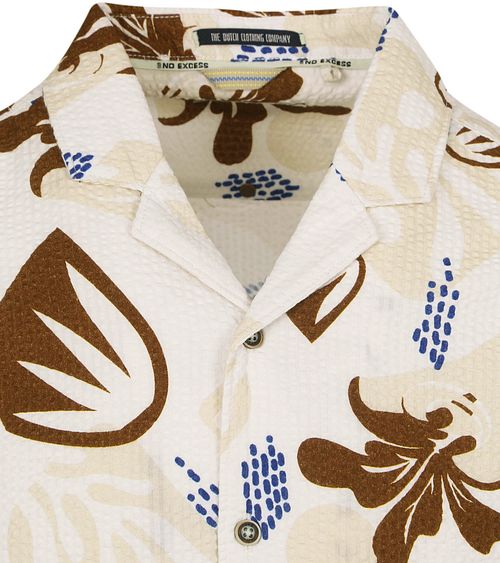 No Excess Short Sleeve Shirt Seersucker Beige Product / Detail