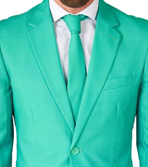 OppoSuits Costume Trendy Turquoise Model / Detail