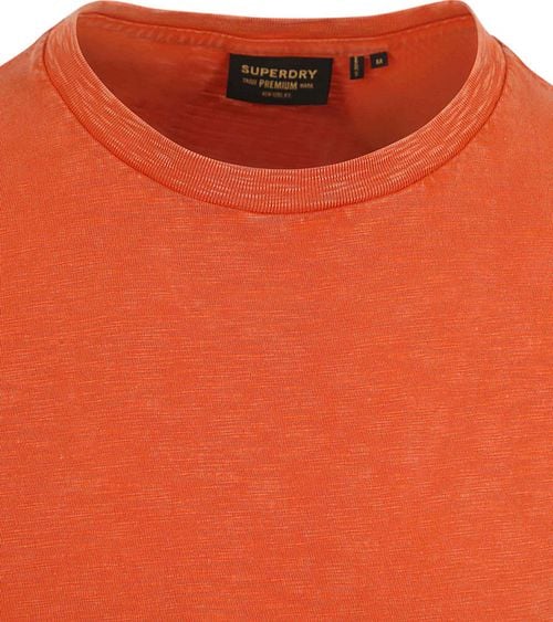 Superdry Slub T-Shirt Melange Oranje Product / Detail