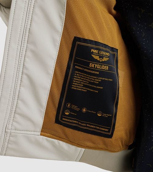 PME Legend Jacke Skyglider Greige Model / Detail