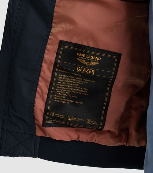 PME Legend Jacket Glazer Navy Model / Detail