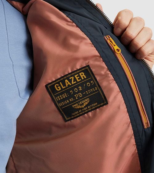 PME Legend Jacket Glazer Navy Model / Detail
