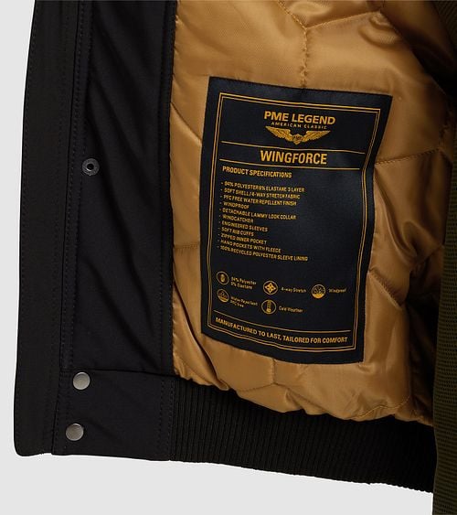 PME Legend Jacket Wingforce Black Model / Detail