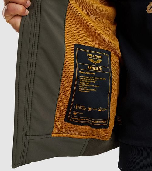 PME Legend Jas Skyglider Donkergroen Model / Detail