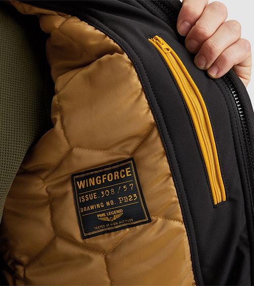 PME Legend Jas Wingforce Zwart Model / Detail