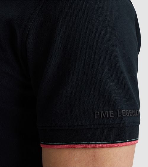 PME Legend Pique Polo Navy Model / Detail