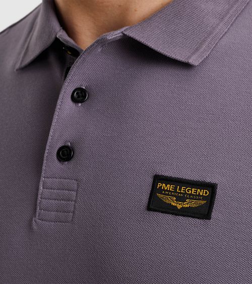 PME Legend Polo Shirt Trackway Sage Purple Model / Detail