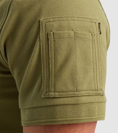 PME Legend Poloshirt Trackway Hellgrün Model / Detail