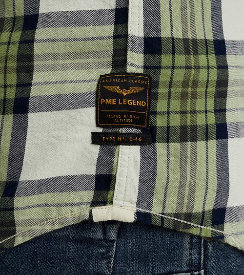 PME Legend Shirt Checks Green Model / Detail