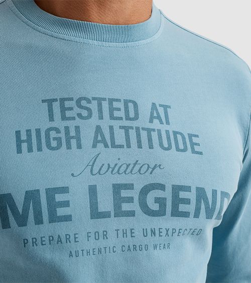 PME Legend Sweater Logo Light Blue Product / Detail