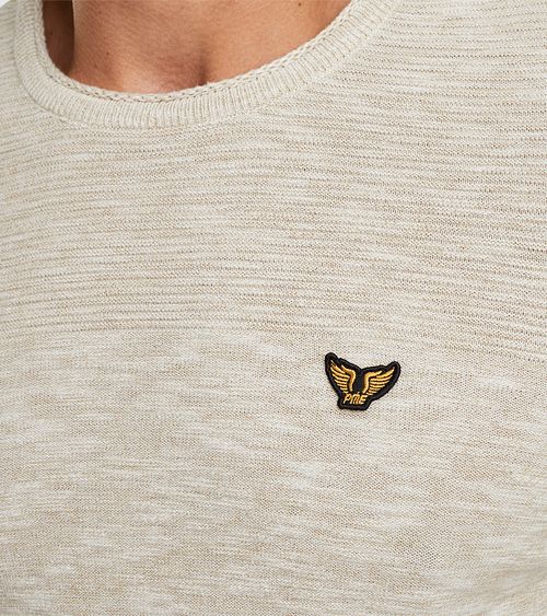 PME Legend Embroidery Floss Pullover Ecru Model / Detail