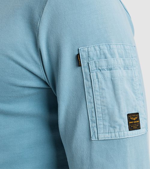 PME Legend Sweater Logo Light Blue Model / Detail