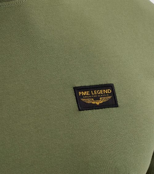 PME Legend Guyver T-Shirt Olive Green Model / Detail