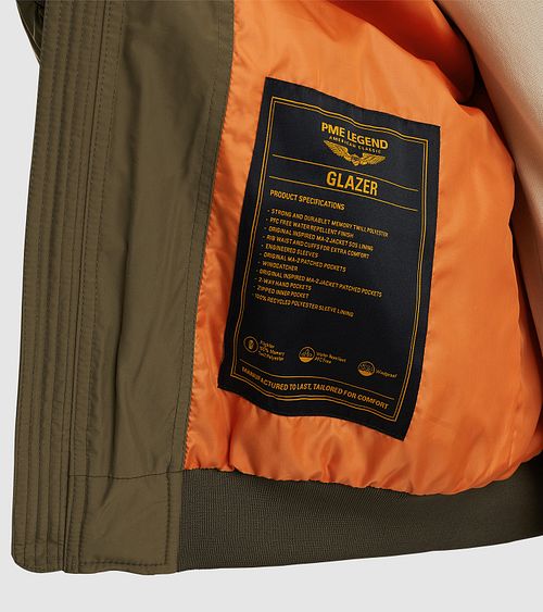 PME Legend Veste Glazer Vert Model / Detail