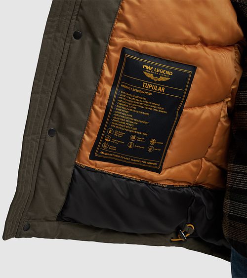 PME Legend Veste Tupular Vert Olive Model / Detail