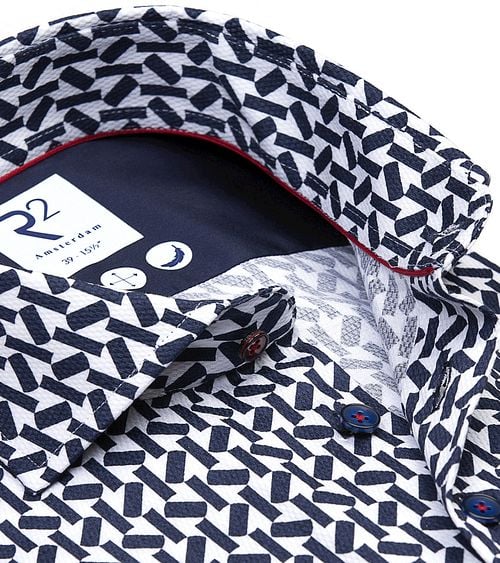 R2 Shirt Print Navy Product / Detail