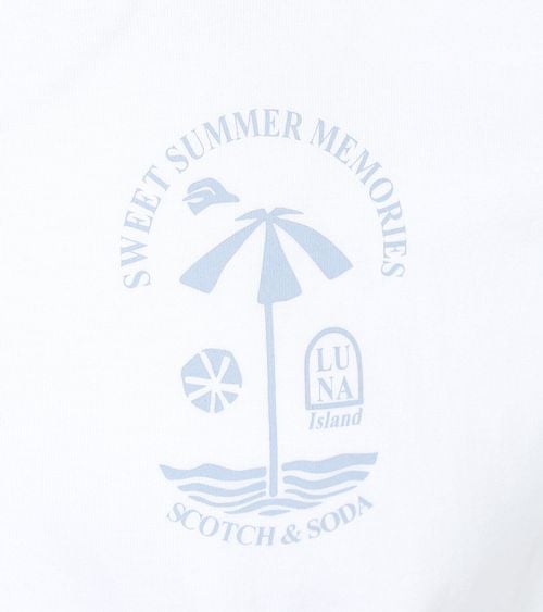 Scotch And Soda Logo T-Shirt Weiß Product / Detail