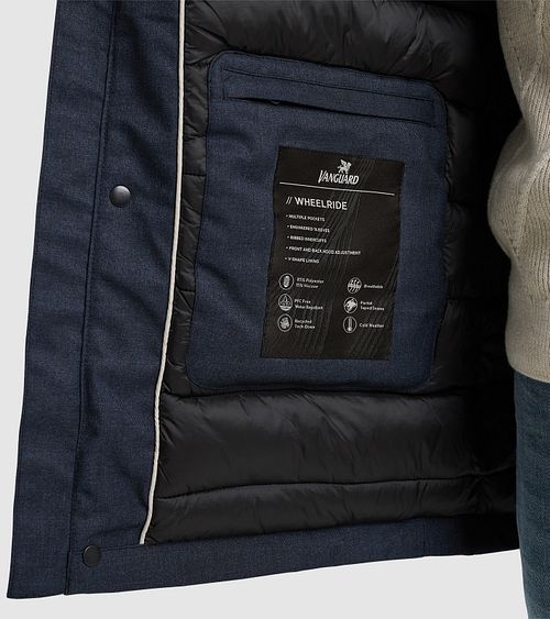 Vanguard Parka Wheelride Navy Model / Detail