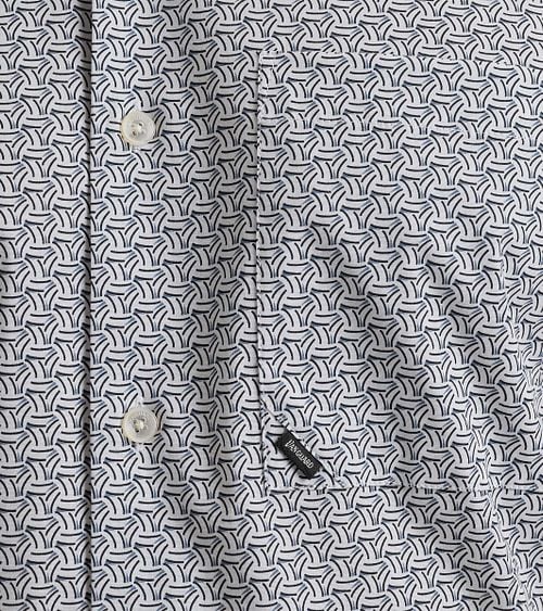 Vanguard Short Sleeve Shirt Print Blue Model / Detail