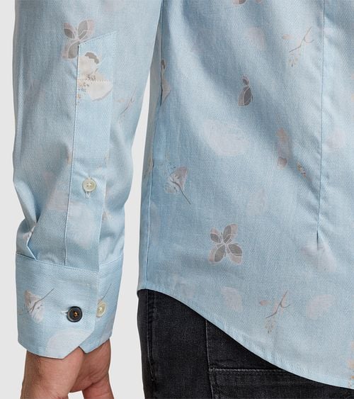 Vanguard Shirt Print Light Blue Model / Detail