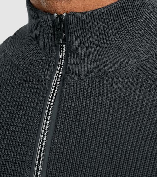 Vanguard Trui Half Zip Antraciet Model / Detail