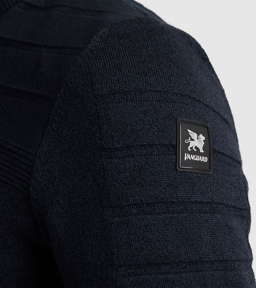 Vanguard Vest Zip Mouliné Navy Product / Detail