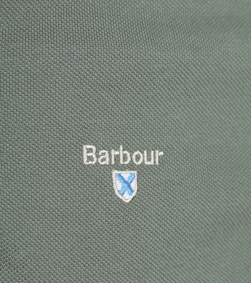 Barbour Polo Tartan Piqué Vintage Vert Product / Detail