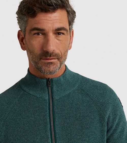 Vanguard Pullover Demi-Zip Vert Model / Detail