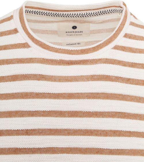 Anerkjendt Kikki T-shirt Orange Striped Model / Detail