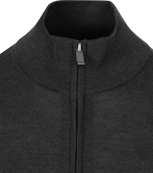 Suitable Merino Half Zip Trui Antraciet Product / Detail