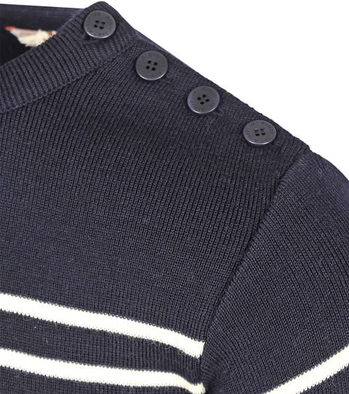 Armor-Lux Molène Pull laine rayé marine Product / Detail