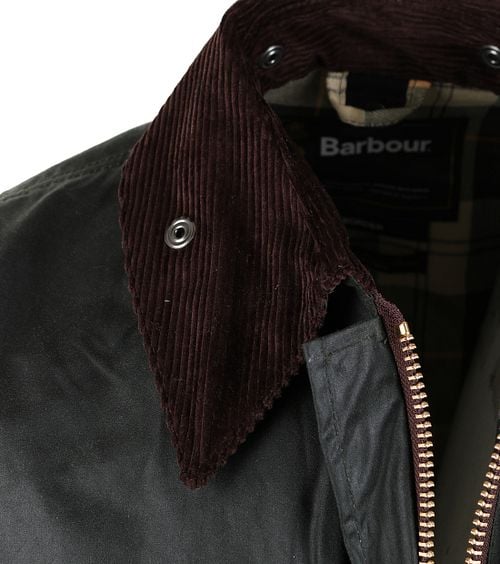 Barbour Border Wax Jas Groen Product / Detail